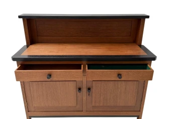 Art Deco Modernist Credenza or Sideboard by H. Fels for L.O.V. Oosterbeek